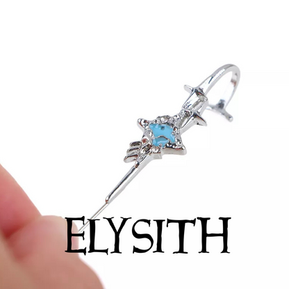 Elysith™ Lunar Diamond Needle Earrings