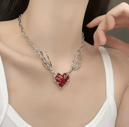 Elysith™ Rose Heart Necklace